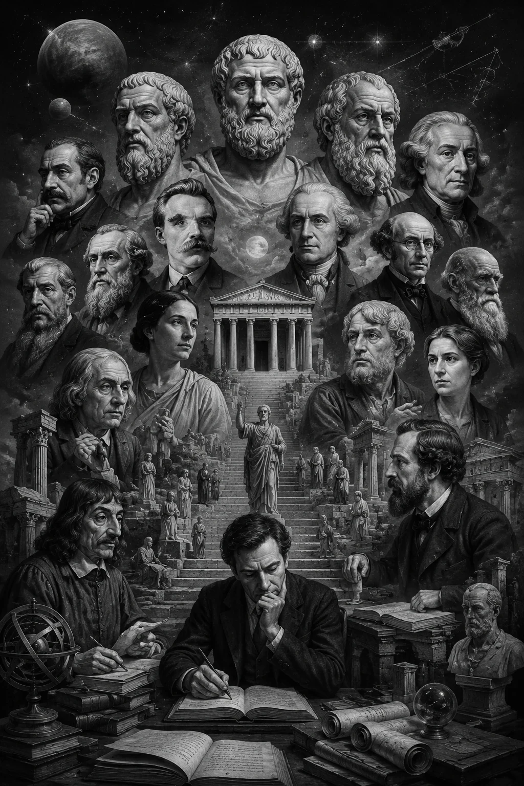 Filósofos a través de la historia